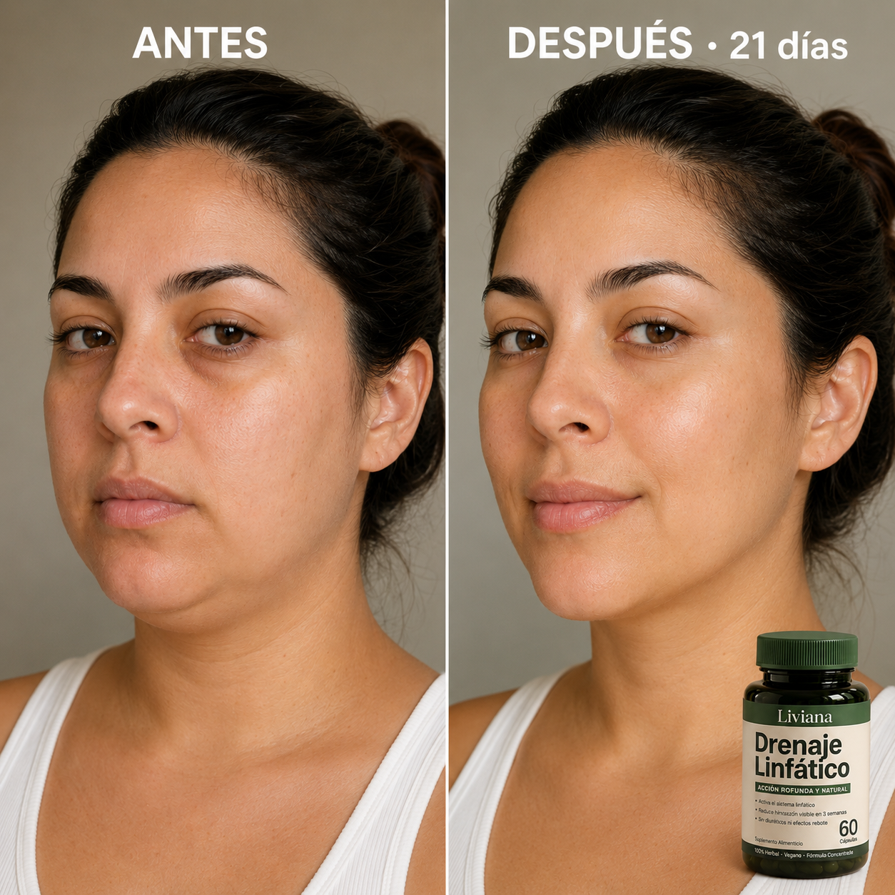 Liviana | Drena Naturalmente la Hinchazón del Rostro, Abdomen y Piernas