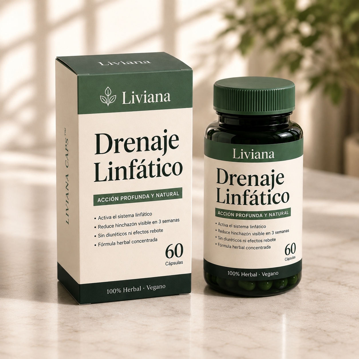 Liviana | Drena Naturalmente la Hinchazón del Rostro, Abdomen y Piernas